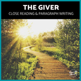 The Giver Paragraph Writing & Discussion Questions Lois Lowry