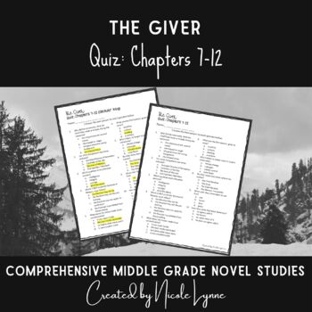 the giver assignments quiz