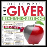 The Giver Questions - Comprehension and Analysis Reading C