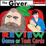 The Giver Review Game or Task Cards: 70 Questions