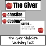 The Giver StudySync Novel Study Vocabulary Pack
