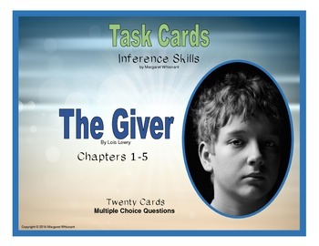 Preview of The Giver  Task Cards-- Inference Skills Chapters 1-5