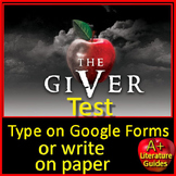 The Giver Final Test - Questions on the Characters, Events