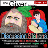 The Giver Stations: Students Move, Discuss, Think, Analyze