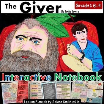 Preview of The Giver Unit - Interactive Notebook Activities, Quizzes, Vocabulary, Test