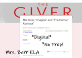 The Giver Unit Section 5 Quiz- The Giver/Imagine/The Human