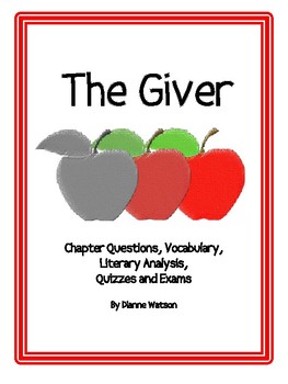 Preview of The Giver:  Vocabulary, Guided Reading, Literary Analysis by Dianne Watson