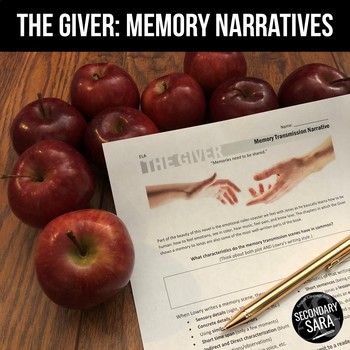 Preview of The Giver: Writing Memory Narratives to Jonas