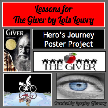 Preview of l The Giver by Lois Lowry l Hero's Journey Poster Project