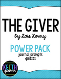 The Giver by Lois Lowry Power Pack:  23 Journal Prompts an