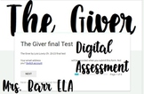 The Giver final test *DIGITAL Assessment* Google Form!