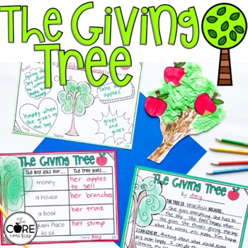 Preview of The Giving Tree Read Aloud - Fall Apples Activities - Reading Comprehension