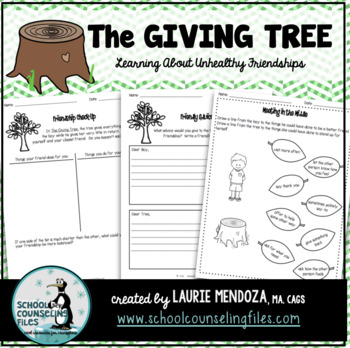 Preview of The Giving Tree: Learning About Unhealthy Friendships