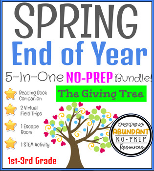 Preview of The Giving Tree Mega Bundle - Escape Room Spring Craft Digital Book Companion