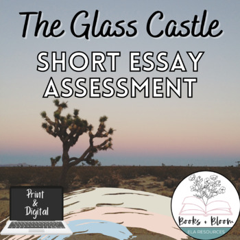 Preview of The Glass Castle Short Essay Assessment - Distance Learning