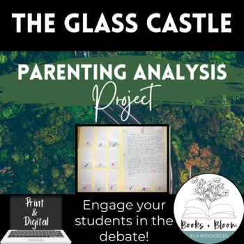 Preview of The Glass Castle Unit-Long Parenting Analysis Project: Print + Digital Version