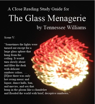 Preview of The Glass Menagerie Close Reading Study Guide, Answer Key, 11 pages