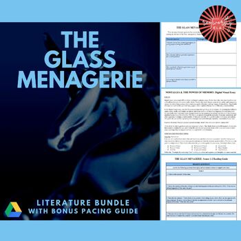 Preview of The Glass Menagerie | Literature Bundle (Slides, Essay, Guides, + Worksheets)