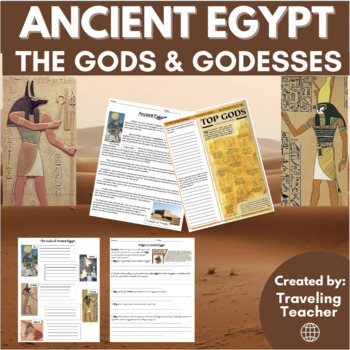 Preview of The Gods & Goddesses of Ancient Egypt: Reading Passages, Comprehension, Religion
