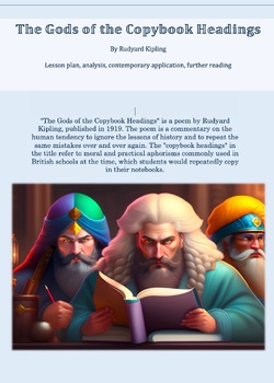 Preview of The Gods of the Copybook Headings - Lesson plan and more