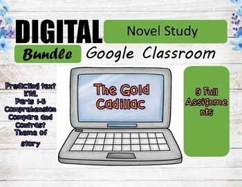 Preview of The Gold Cadillac Novel Study Google Classroom (Distance Learning)