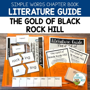 Preview of The Gold of Black Rock Hill Literature Guide: Simple Words | Virtual Learning