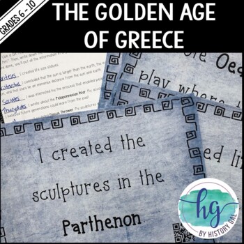 Preview of Ancient Greece: Golden Age of Greece Scavenger Hunt {With and Without QR Codes}