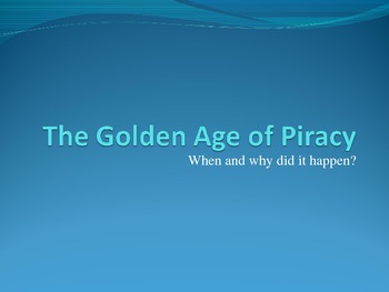 Preview of The Golden Age of Piracy timeline PowerPoint