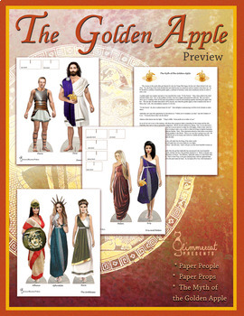 The Golden Apple Myth Paper People by Glimmercat Education | TpT
