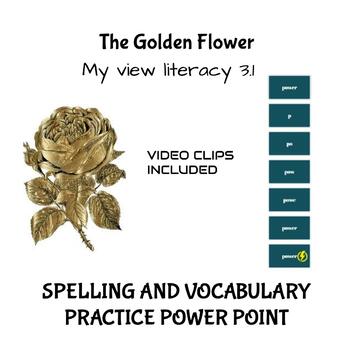 Preview of The Golden Flower Spelling and Vocabulary PowerPoint