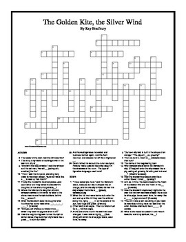 Golden Kite The Silver Wind by Ray Bradbury Crossword Puzzle by Jim Tuttle
