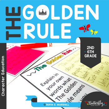 Preview of The Golden Rule Task Cards | Do Unto Otters Book Extension Activity