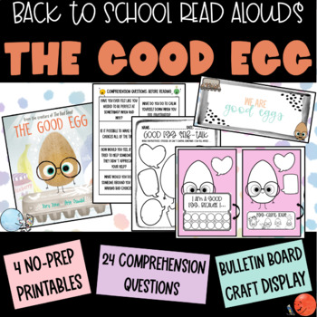Preview of The Good Egg - Comprehension, Printables, & Craft w/ Bulletin Board Display