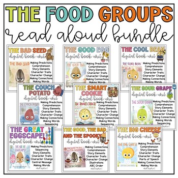 Preview of The Bad Seed Good Egg Cool Bean The Food Group Series DIGITAL BUNDLE SEL