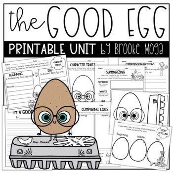Preview of The Good Egg Printable No Prep Read Aloud Activities Book Unit