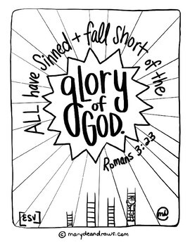 Download The Good News Story set of 24 Hand-drawn Bible Verse Coloring Pages