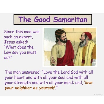 The Good Samaritan Lesson Presentation Lesson Plan Worksheets Activities