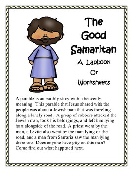 Preview of The Good Samaritan - A Lapbook or Worksheets