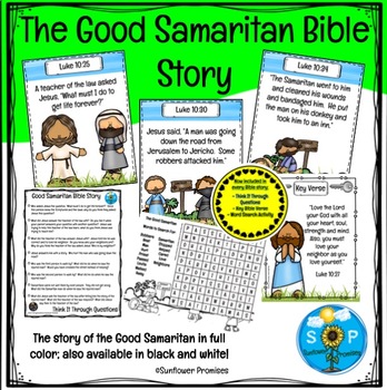 The Good Samaritan Bible Story by Sunflower Promises | TpT