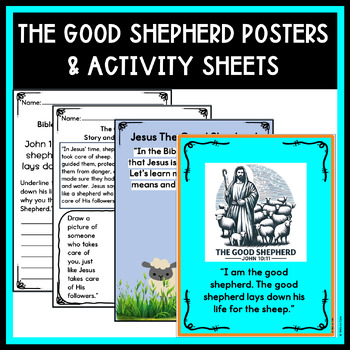 Preview of The Good Shepherd Posters and Activity Sheets
