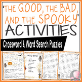 The Good The Bad and the Spooky Activities Crossword Puzzl