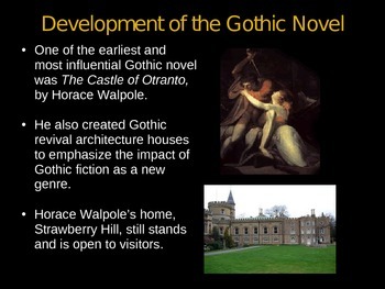 Preview of The Gothic Novel Powerpoint Presentation