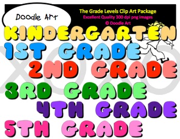 The Grade Levels Clipart Pack By Clipart For Teachers Tpt