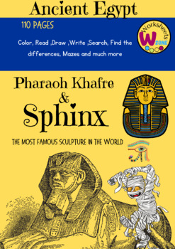 Preview of Ancient Egypt activities Le Sphinx Pharaoh khafre History, 110 pages