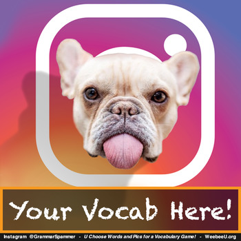 Preview of "Grammar Spammer": FREE Vocabulary Games for Instagram Teens!