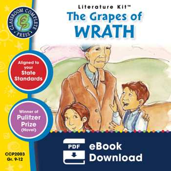 Preview of The Grapes of Wrath - Literature Kit Gr. 9-12