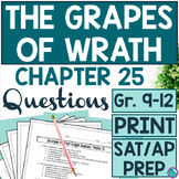 The Grapes of Wrath Chapter 25 SAT AP Multiple Choice Ques