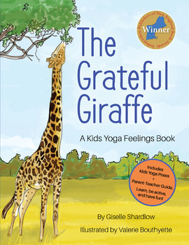 Preview of Yoga Feelings Book for Toddlers - The Grateful Giraffe