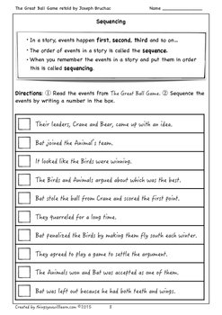 The Great Ball Game Student Workbook By Things You Will Learn 