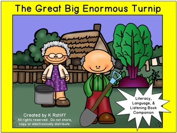 Preview of The Great Big Enormous Turnip :  Literacy, Language and Listening Book Companion